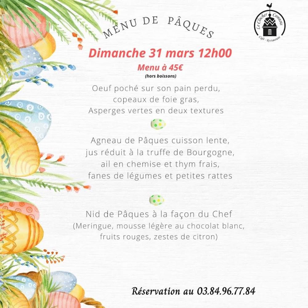 Restaurant LE CLOCHER COMTOIS - Haute-Saône 70 - Menu Image 2